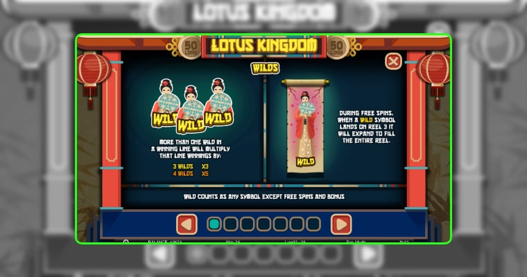 Bonusfeatures op Lotus Kingdom