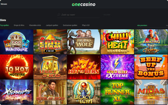 one-casino-spellen-overzicht
